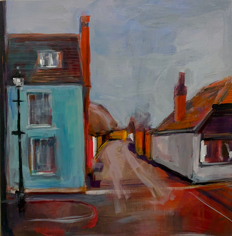 Broad Street between the houses