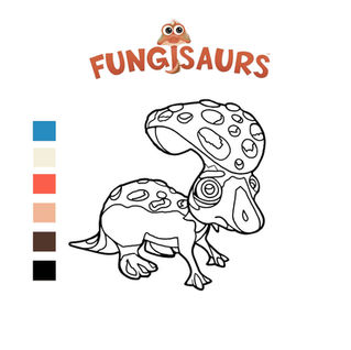 Fungisaurs Coloring pages!