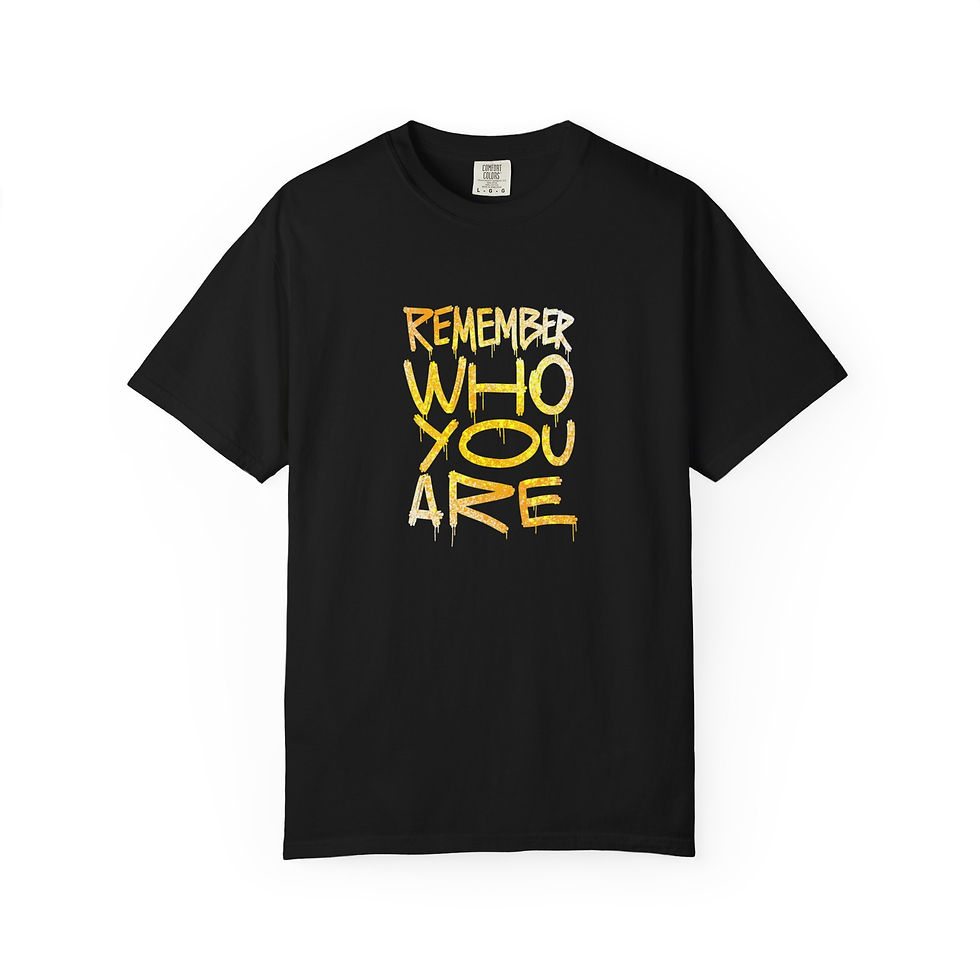 Thumbnail: Remember Who You Are T-Shirt – Vintage Washed Casual Tee