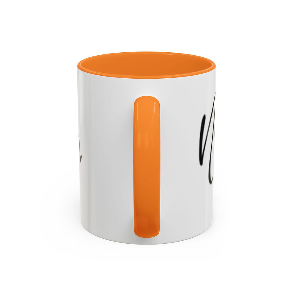 Thumbnail: Never Give Up Inspirational Color Accent Mug (11oz & 15oz)