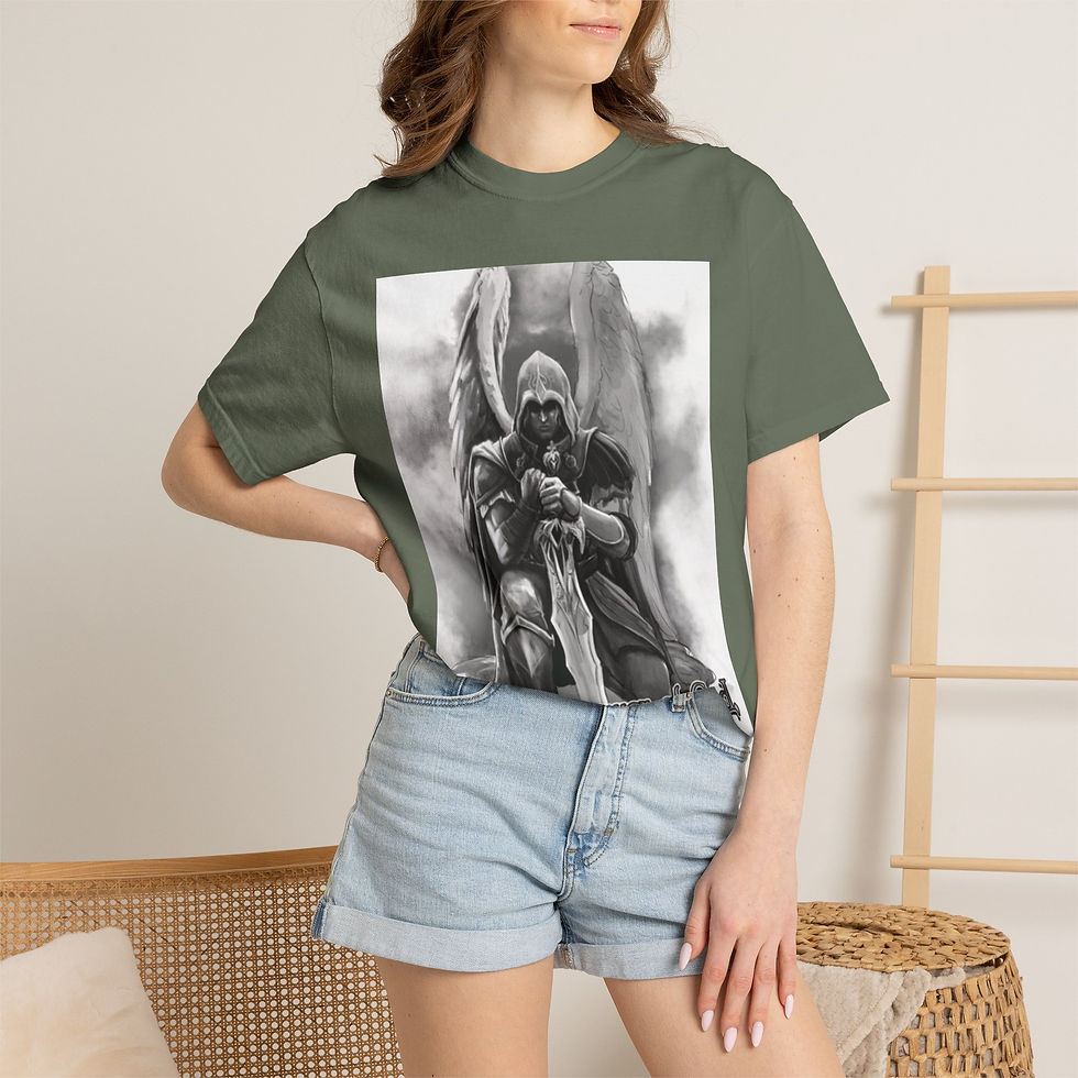 Thumbnail: Angle Warrior / Jesus Unisex T-shirt