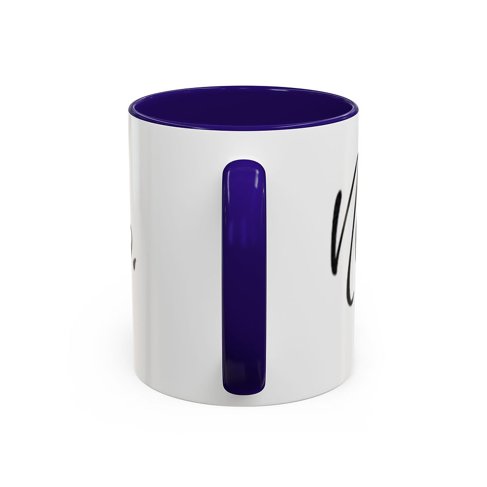Thumbnail: Never Give Up Inspirational Color Accent Mug (11oz & 15oz)