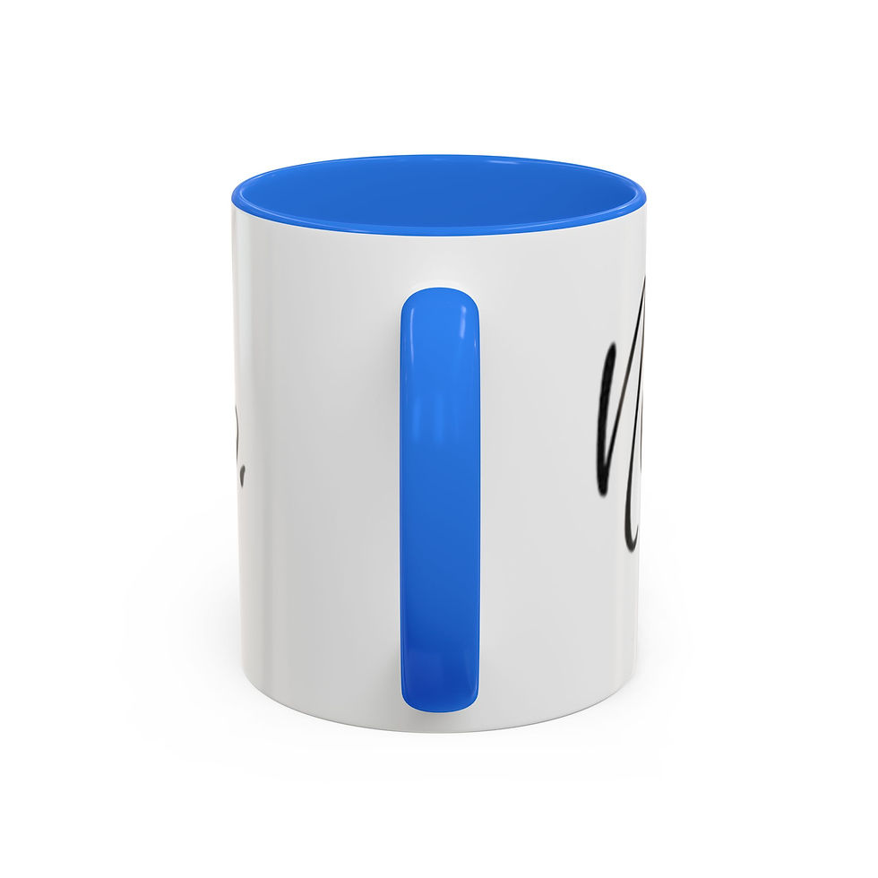 Thumbnail: Never Give Up Inspirational Color Accent Mug (11oz & 15oz)