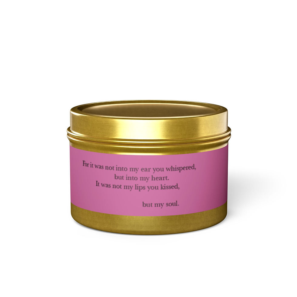 Thumbnail: Inspirational Tin Candle - Heartfelt Quote for Relaxation & Reflection