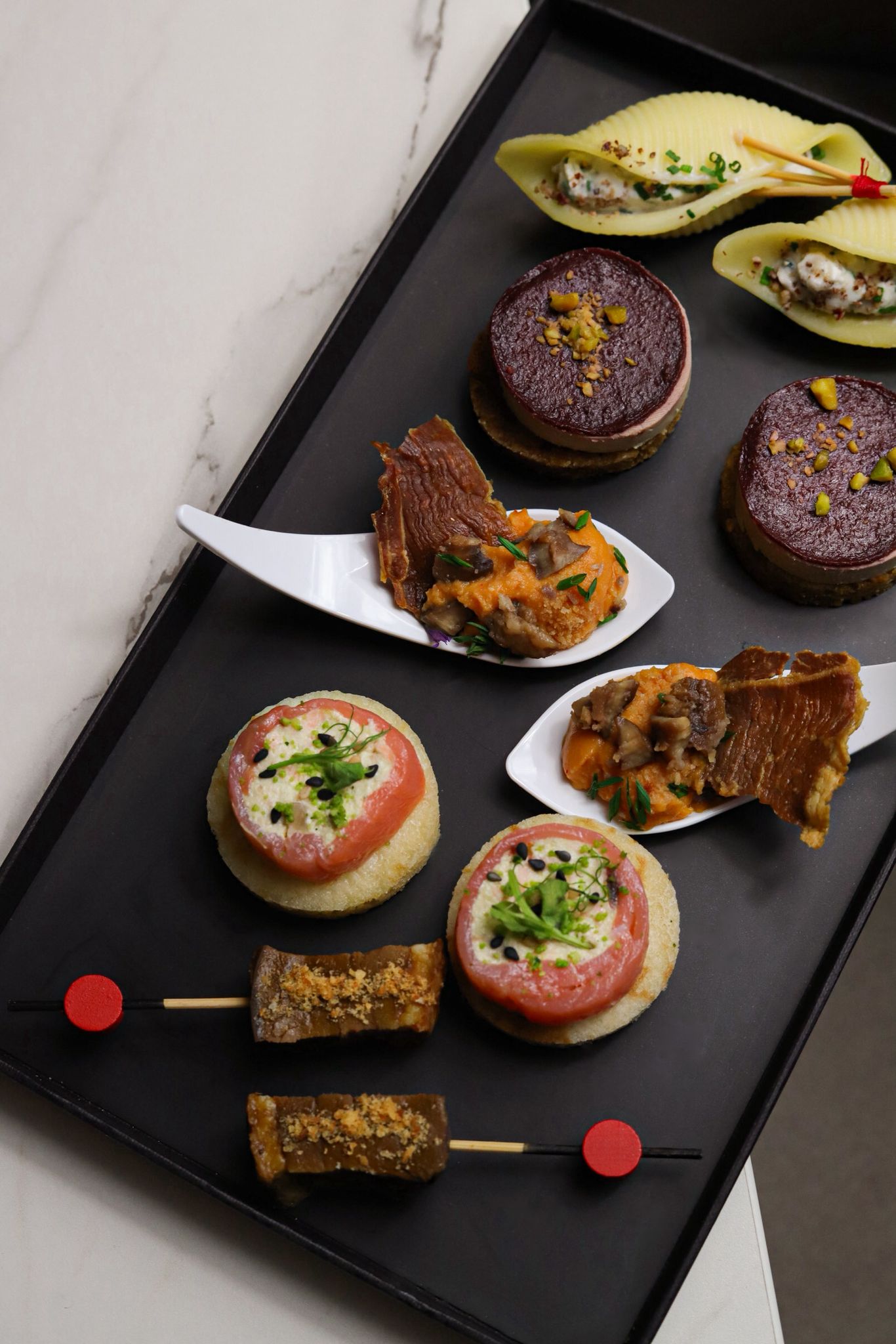 Arranged Food and Objects