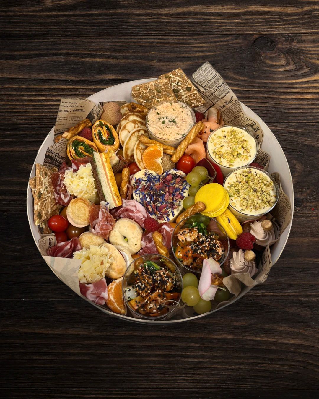 Arranged Food and Objects