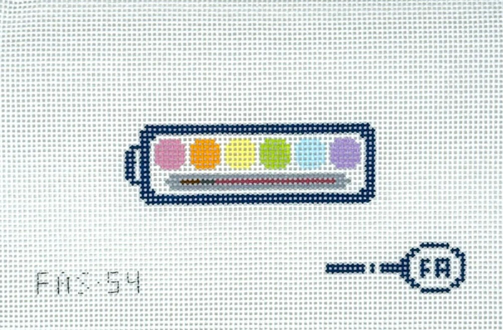 Mini Watercolor Palette Canvas - Frances Abel