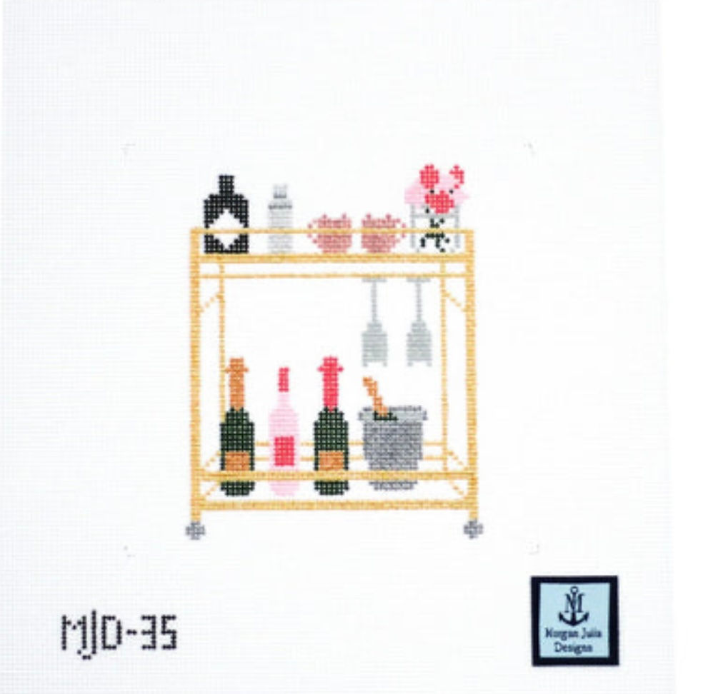 Original Bar Cart Canvas - Morgan Julia Designs