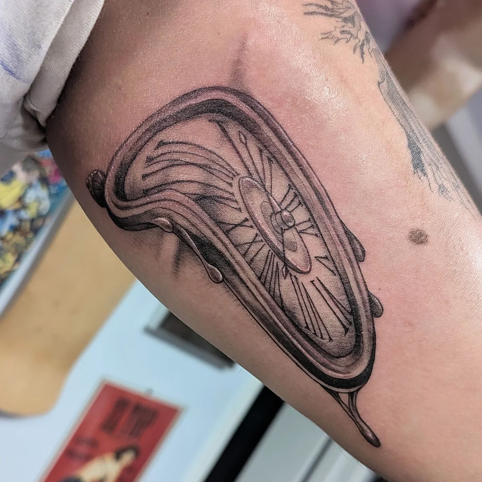 Tattoos by Cade "Klock" available at Mockingbird Tattoo Sarasota