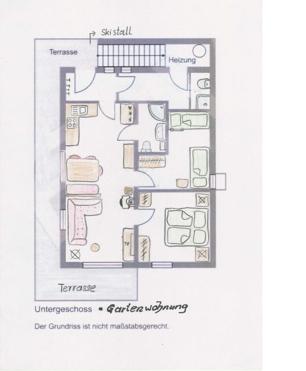 Plan Garten Wohnung