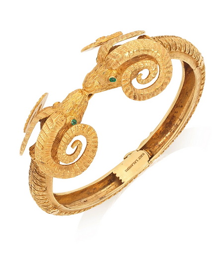 Ram bracelet in gold