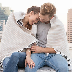 Couple in Rooftop Cuddling