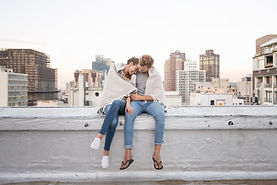 Couple in Rooftop Cuddling