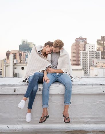 Couple in Rooftop Cuddling