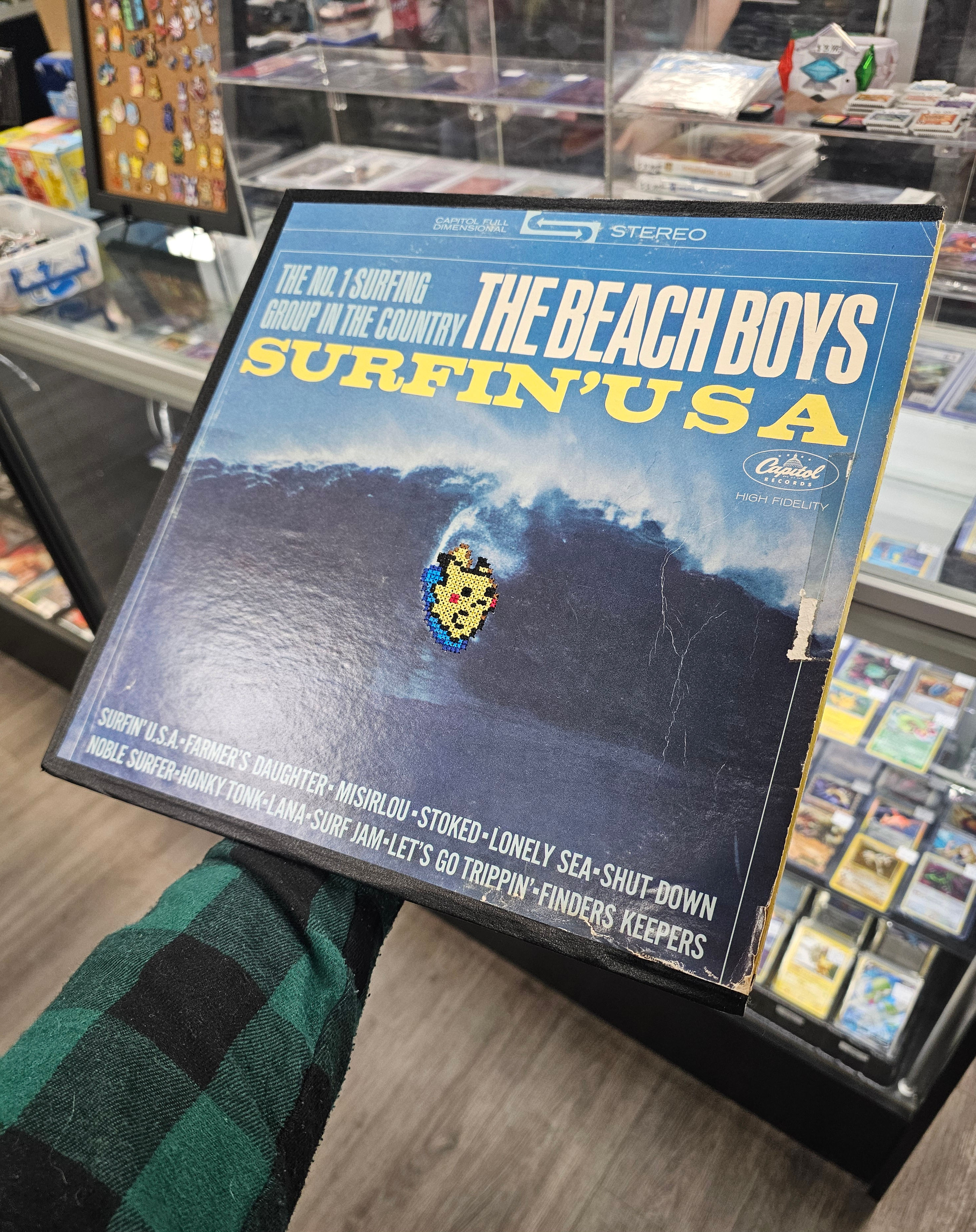 Surfin' Pikachu USA - Cross Stitched Album