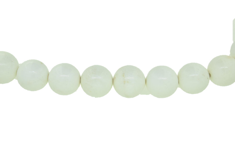 Μικρογραφία: White Stone Plain Round Shape  Beads 25mm Size,1Strand Each Of 15.5"-16" Length