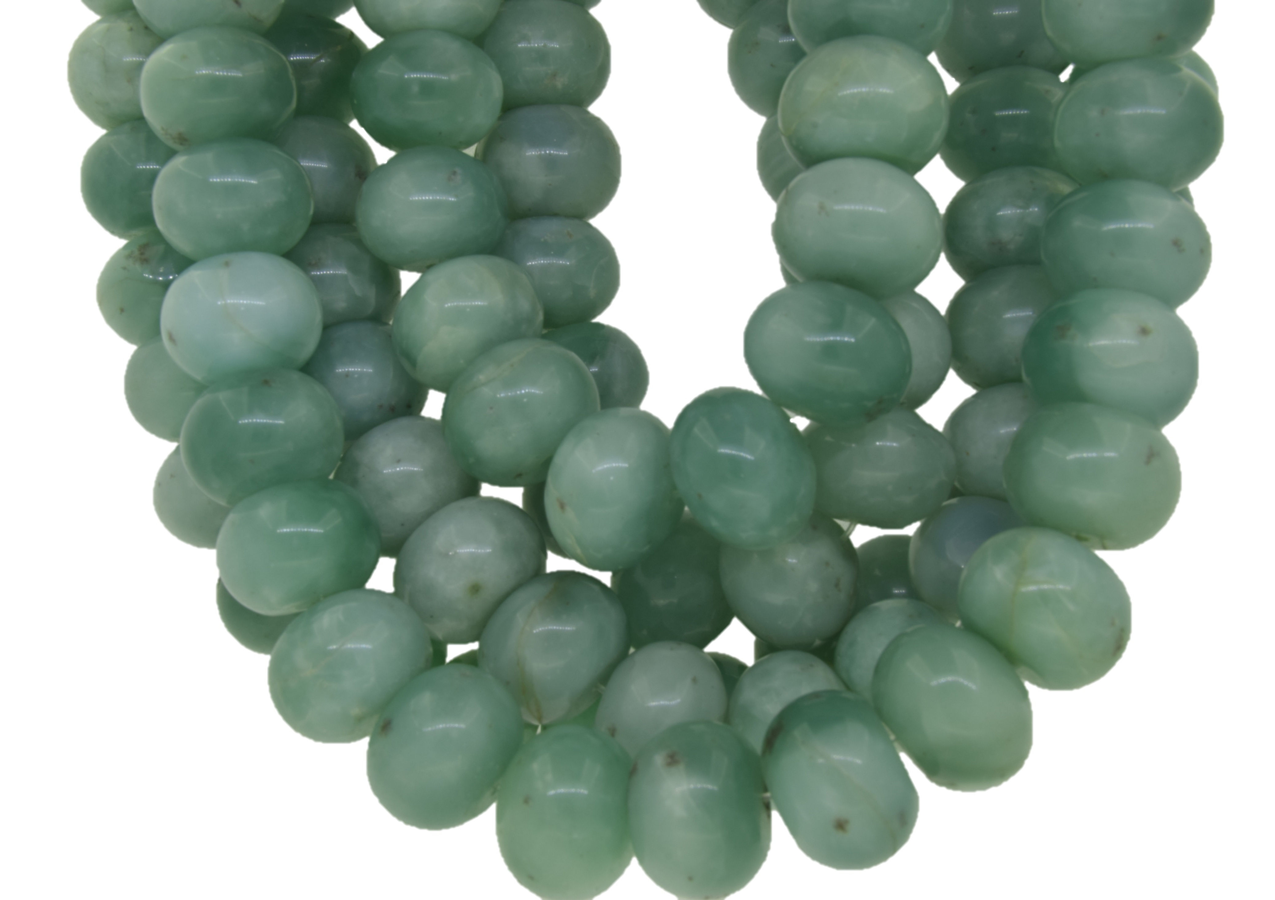 Acquamarine Plain Rondelle Shape Beads 20mm Size, 1 Strand Each of 16" Length