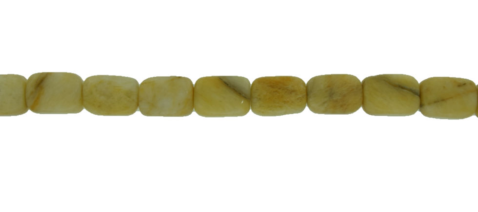 Thumbnail: Yellow Jade Plain Tumble Beads 14x19mm Size, 1 Strand Each of 16" Length