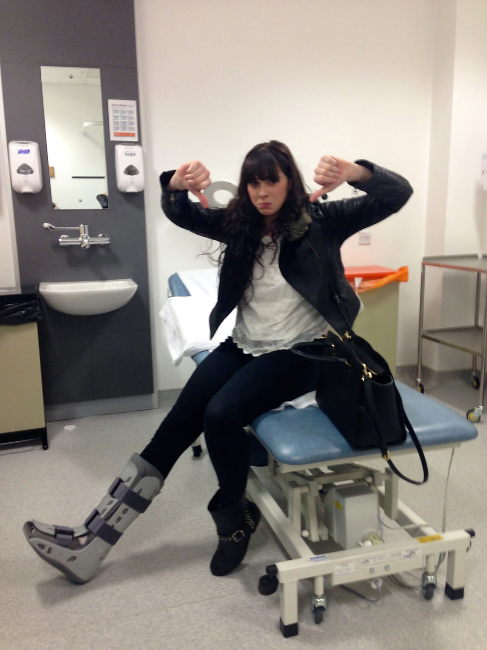 Rachel JB Jones recovering from a foot injury during her dance career