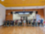 A group of hula hoopers participating in Anna's Hula Dancercise Class