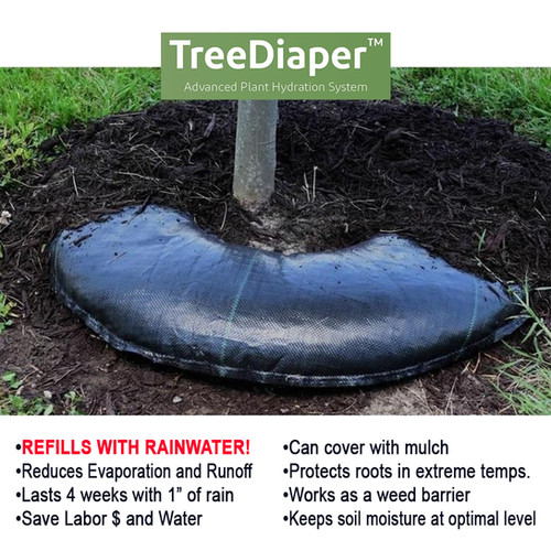 TreeDiaper 36" Smart Watering Mats for 3" Caliper Trees ecoturfmidwest