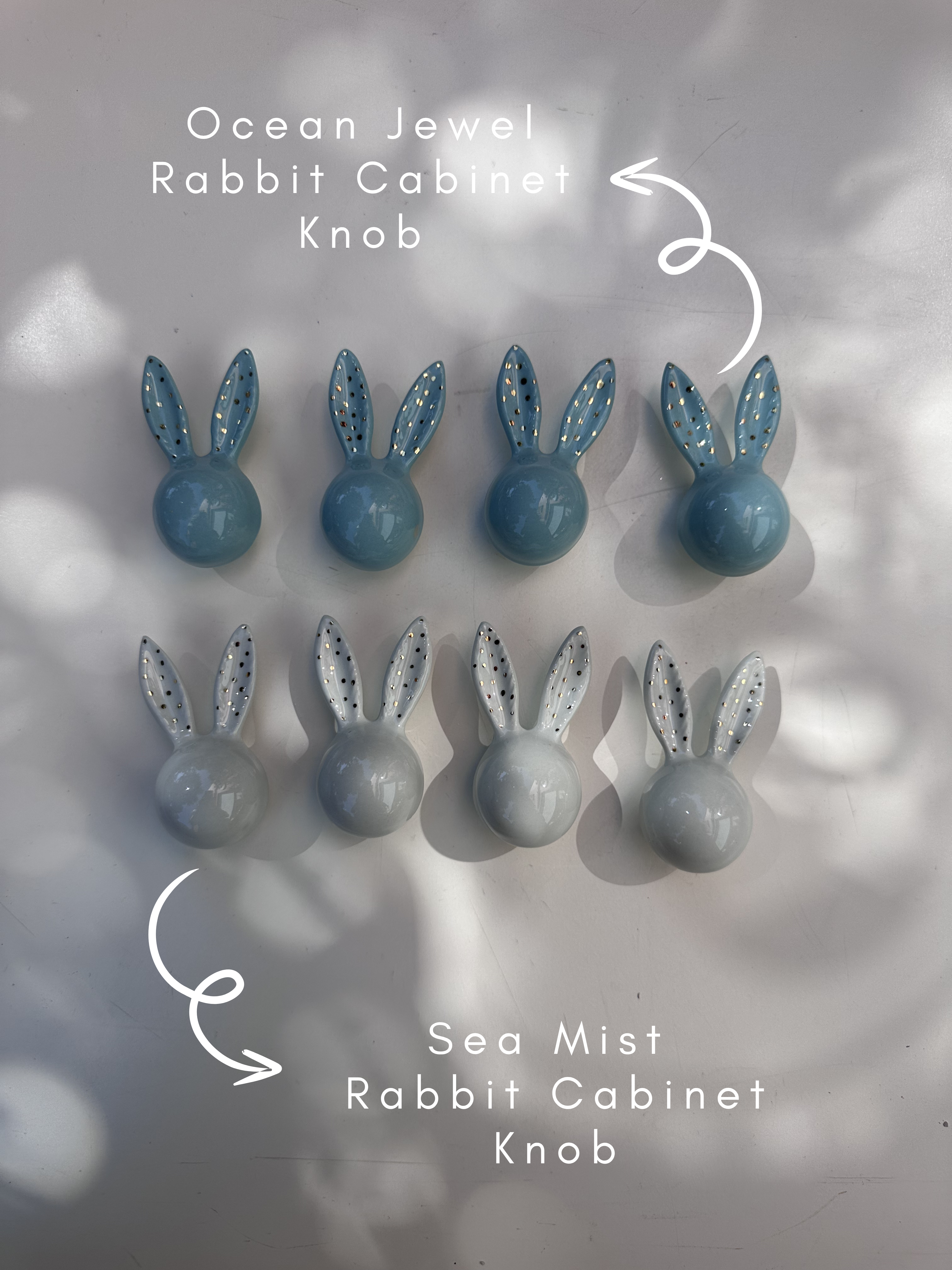 Porselen Rabbit Dolap Kulp Seti
