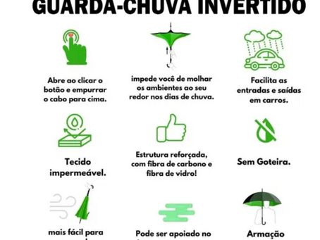 Guarda chuva invertido? Ahn? E daí?