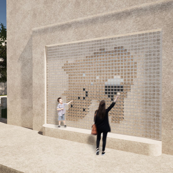 Újbuda, Polgármesteri hivatal főbejárata - ötletpályázat