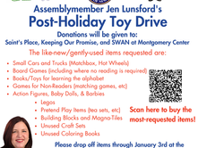 ASSEMBLYMEMBER JEN LUNSFORD HOSTS FIFTH ANNUAL BOXING DAY TOY DRIVE