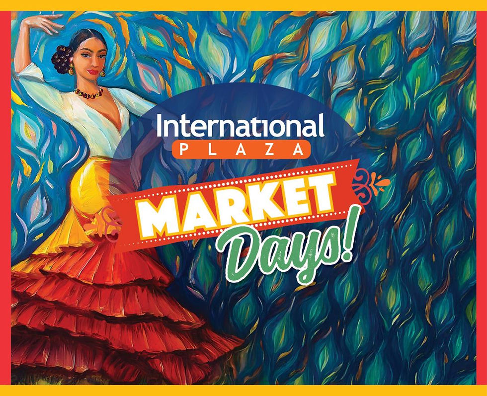 International Plaza Market Days: Sunday(s), August 17th, 24th, and 31st.; 1-5pm