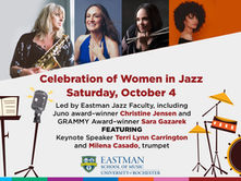 Eastman to Host “Celebration of Women in Jazz” on October 4, 2025