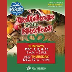 Holidays At The Market Continues At The City Of Rochester Public Market