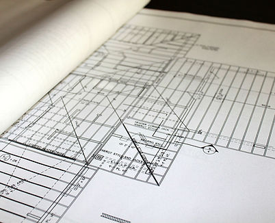 Blueprints On Desk