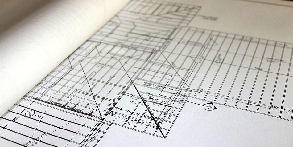 Blueprints On Desk