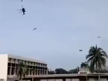 Ten individuals lost their lives when navy helicopters collided in mid-air over Malaysia.