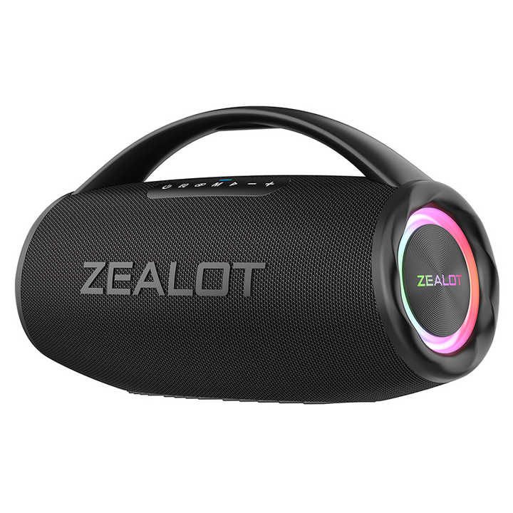 ZEALOT S97 80W Speakers Subwoofer IPX7 Waterproof Loud Speaker RGB Light Portabl