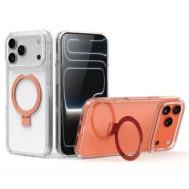 Thumbnail: Shockproof Acrylic PC Kickstand Phone Case for iPhone