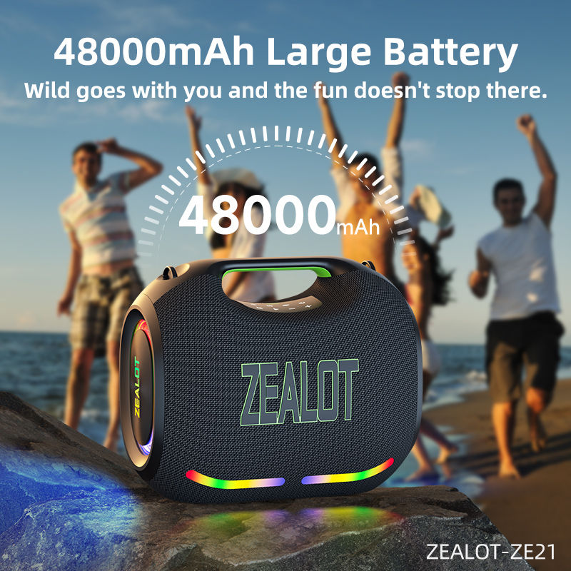Miniatyrbilde: ZEALOT ZE21 250W Portable Speaker IPX7 Waterproof Outdoor Speaker Party Subwoofe