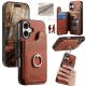 Miniatyrbilde: BW-3 Twill Multi-Card Ring Holder Wallet Phone Case for iPhone 17