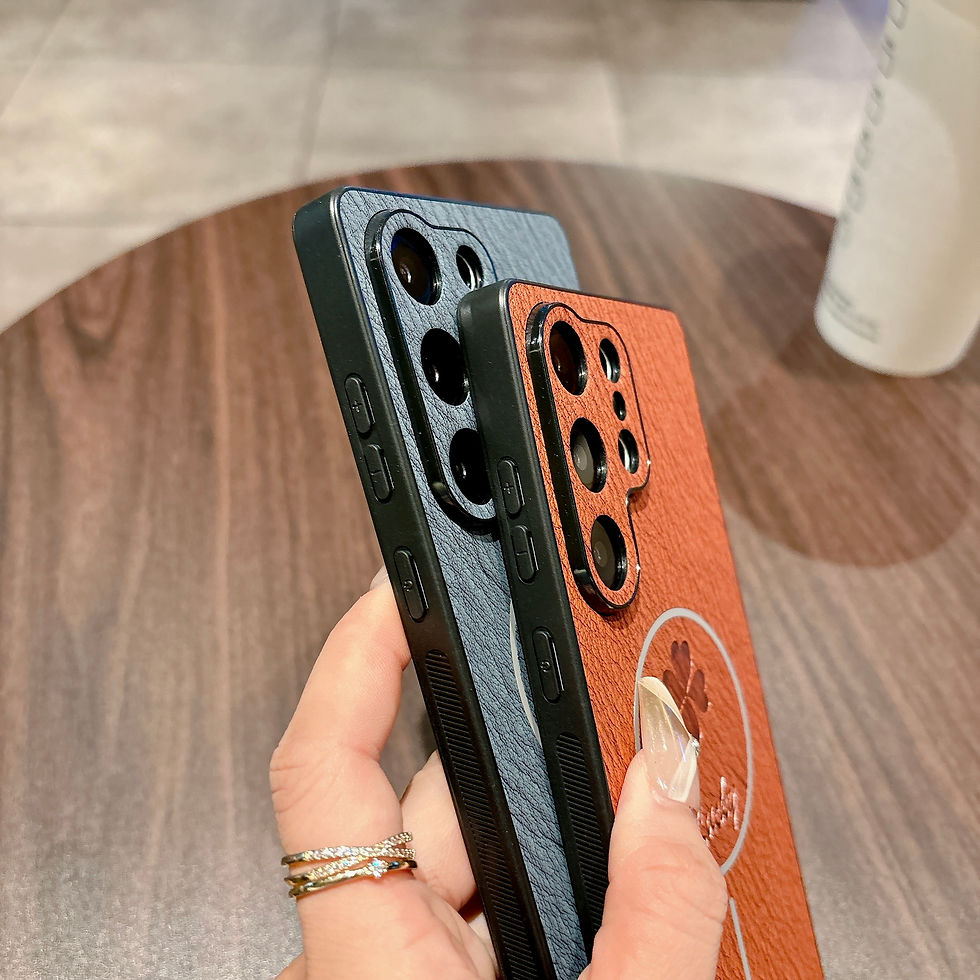 Miniatyrbilde: New High Quality Clover Leather Phone Case for Samsung Galaxy S25 Edge S24 Ultra
