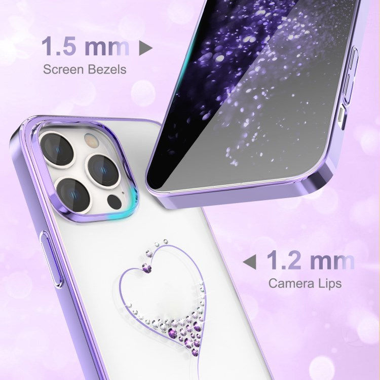 Miniatyrbilde: KINGXBAR Shockproof Fashion Phone case Cover for iPhone 15 14 Pro Luxury Phone c