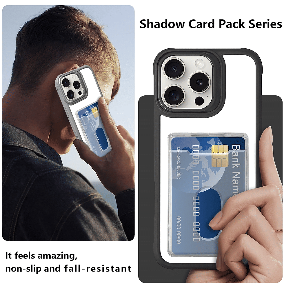 Thumbnail: Electroplated Eye Acrylic Card Holder Phone Case for iPhone
