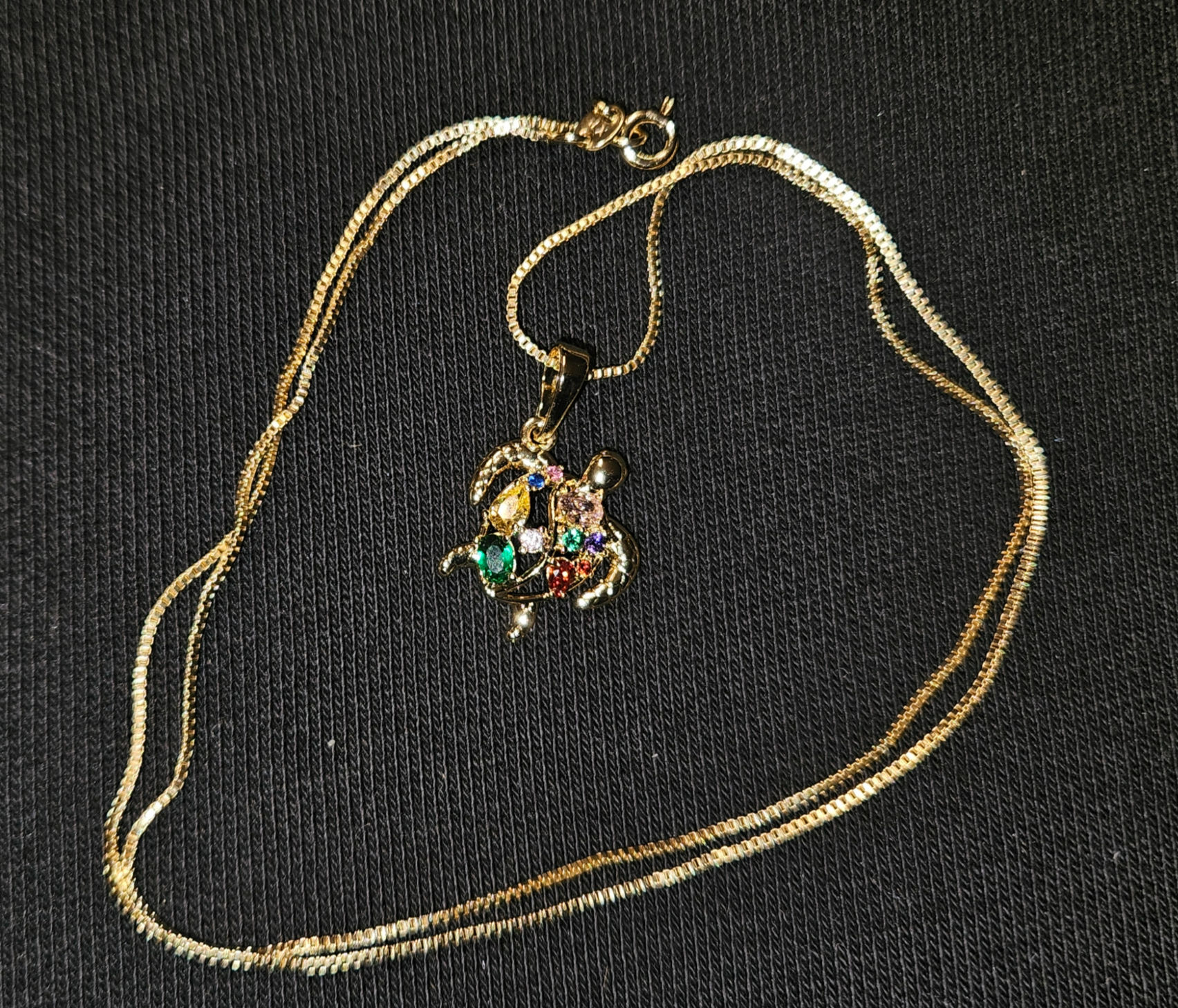 Gold Turtle Necklace