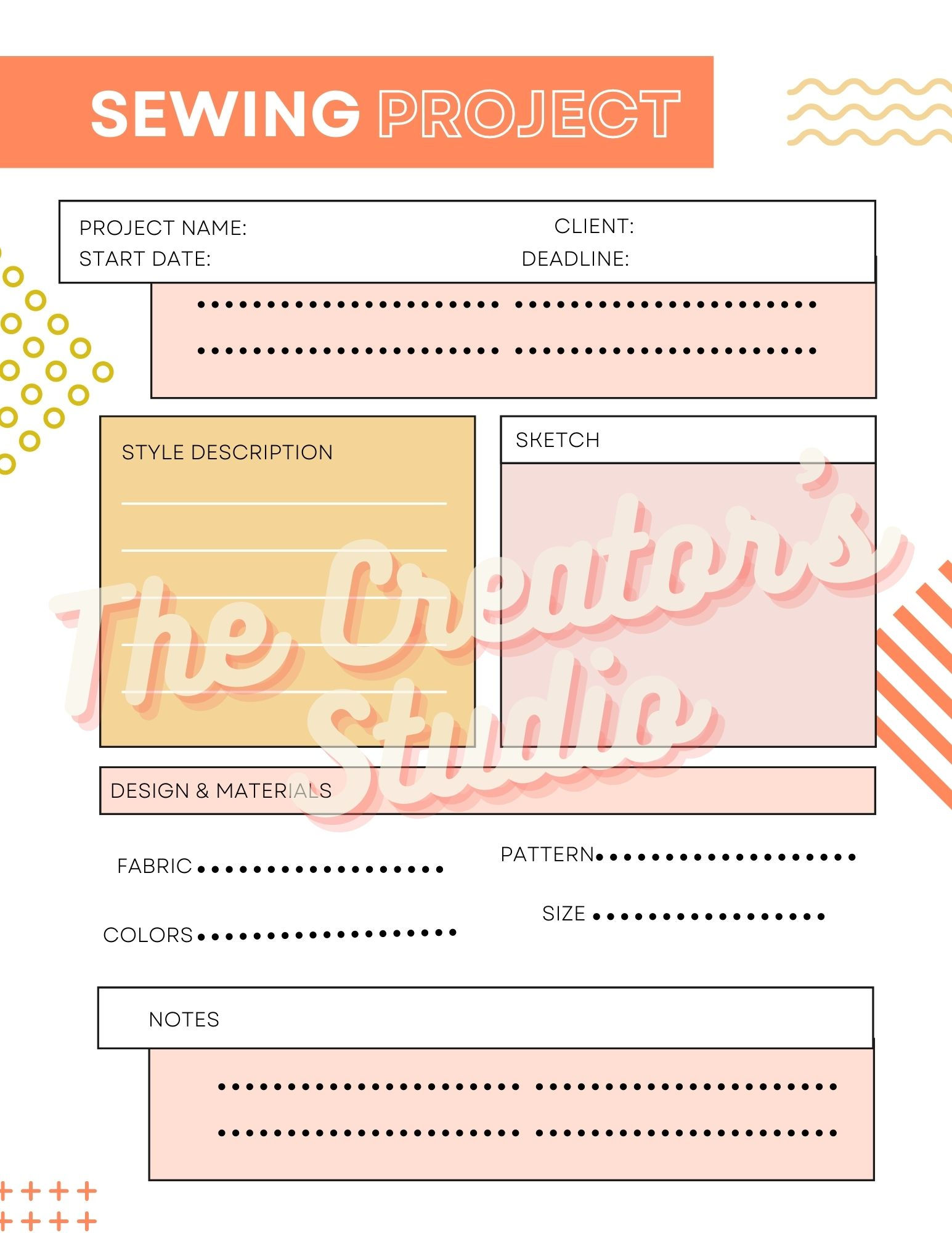 Sewing Project Planner