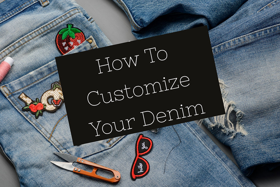 how to customize denim graphic