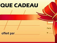 Chèque cadeau physique