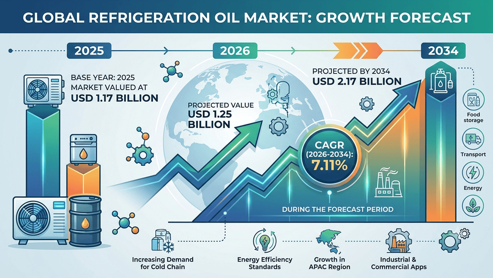 Refrigeration Oil Market Revenue, Growth Drivers & Forecast 2026–2034
