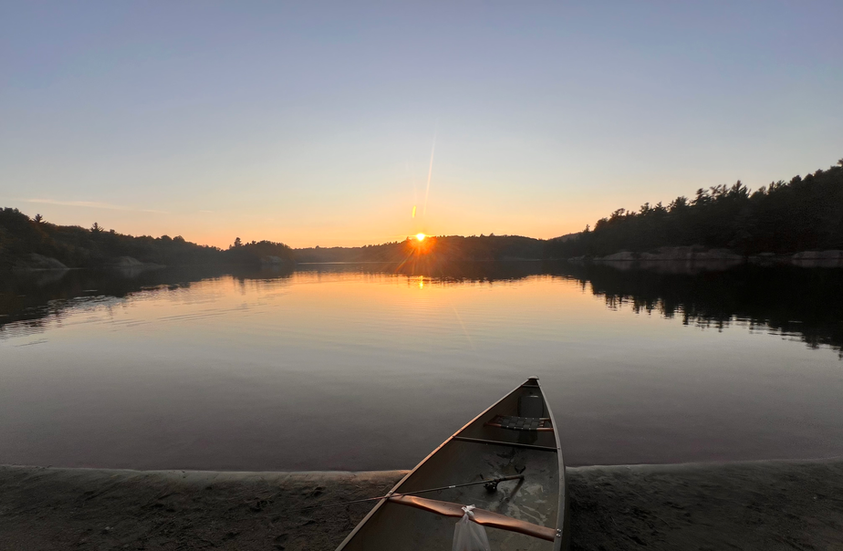 IMG_6993 george lake canoe sunset