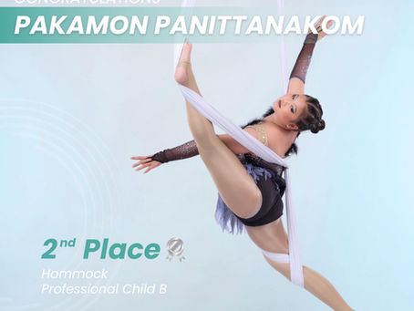 Milin Wins Silver in International Aerial Hammock Competition!