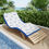 Thumbnail: Pickleball Border Towel sunbed view